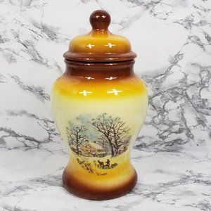 Ginger Jar Style Canister Vintage